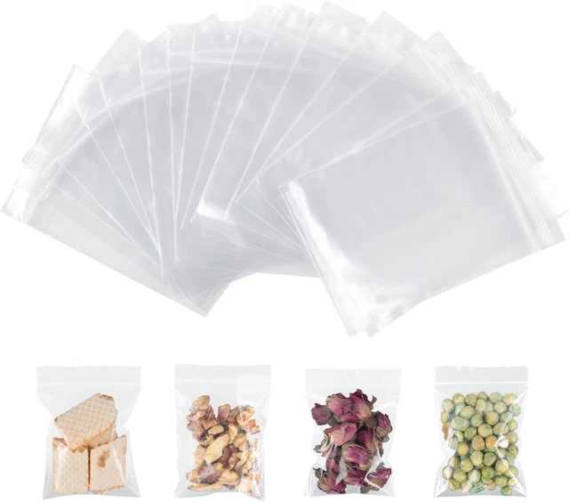 Sacchetti Portaconfetti 300 Sacchetti Plastica Richiudibili 6x9cm