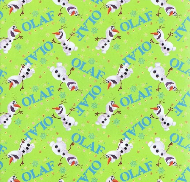 Fat Quarter Disney Frozen Olaf Dancing Toss 100% Cotton Quilting Fabric