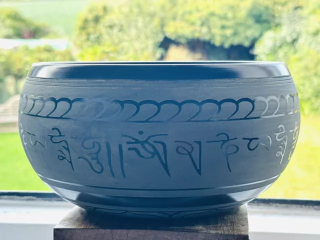 TIBETAN SINGING BOWL Extra Loud Brass Bowl Meditation Yoga Christmas Gift 21 cm