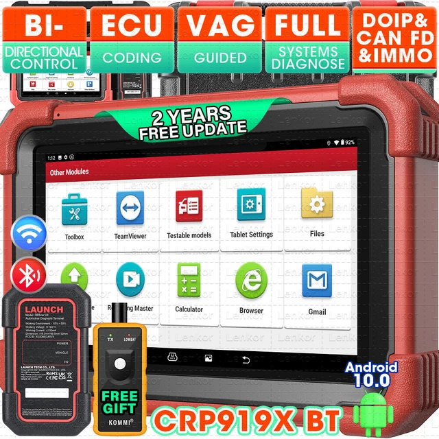 LAUNCH X431 CRP919X BT PRO Car Bidirectional Full System Diagnostic ...