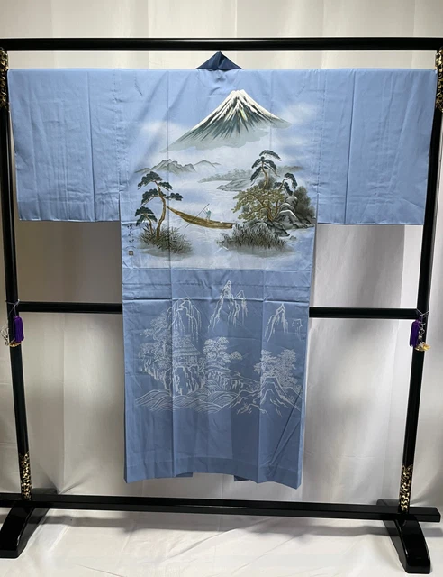 Vintage Japanese juban kimono - Mens Juban Kimono Robe