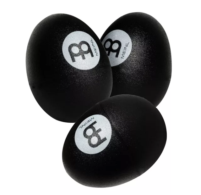 Meinl Plastic Black Egg Shakers, 3 For The Price Of 2