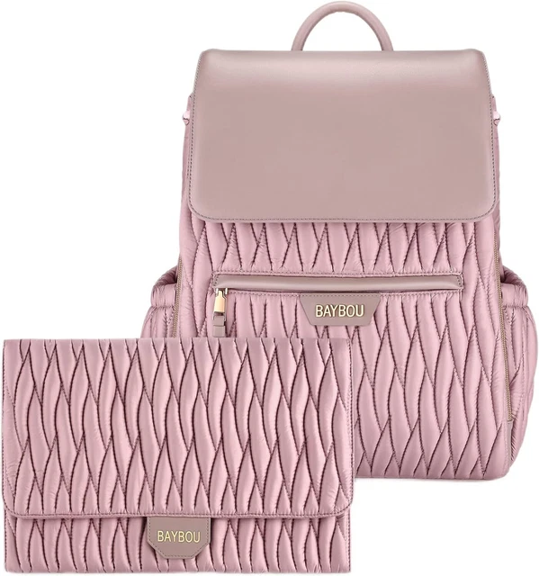 Baybou Diaper Bag Backpack Baby Diaper Backpack with Changing Pad Convertible
