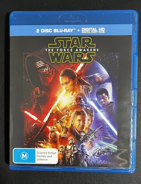 Star Wars Episode VII The Force Awakens (Blu-ray, 2015) VGC - Free Postage