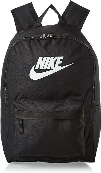 Nike Heritage Backpack Sports Gym Sports School Rucksack Laptop Bag Black Travel