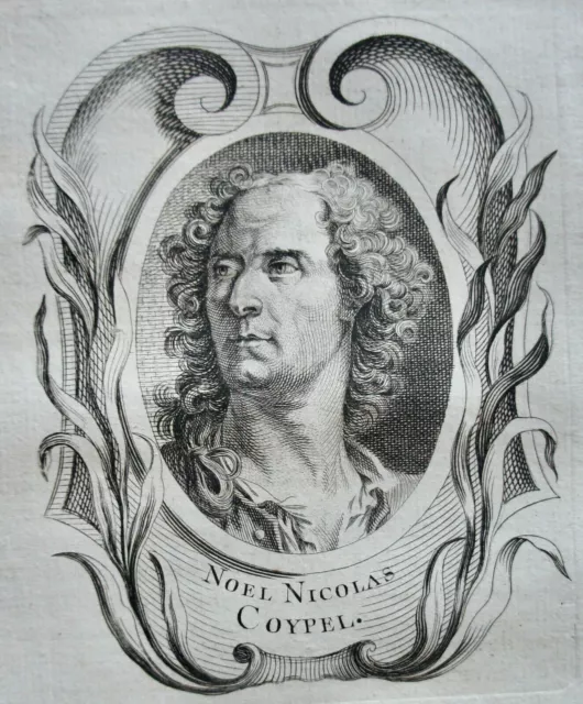COYPEL NICOLAS NOEL (1690-1734) PORTRAIT GRAVURE DE 1745 , né à Paris