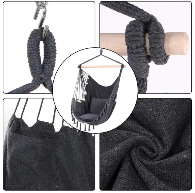 Hängesessel Hängeschaukel Hängekorb Hängestuhl Hängesitz Hängematte indoor 4