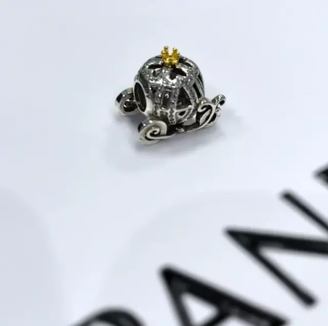 Authentic Pandora Disney carriage Cinderella Pumpkin Coach Charm