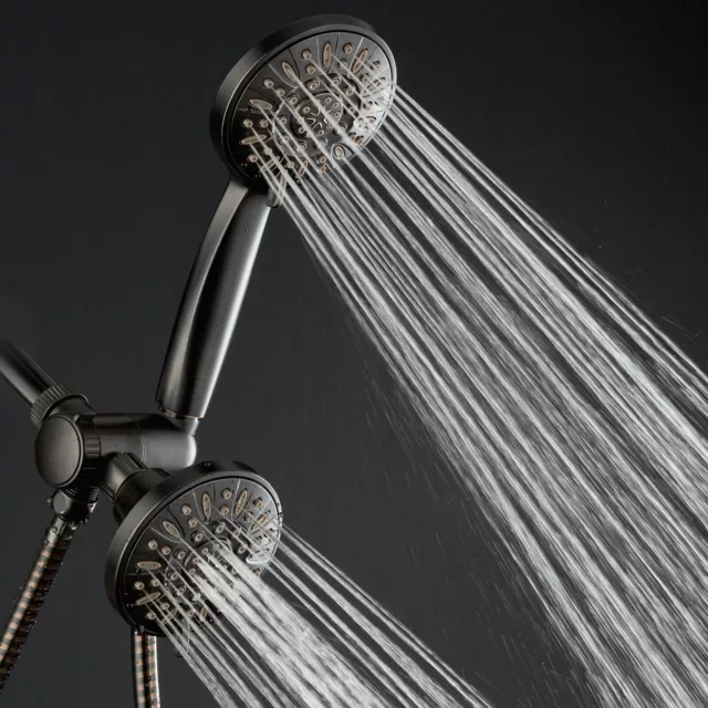 AquaDance Oil Rubbed Bronze High Pressure 48-setting 3-Way Shower Head Combo 2