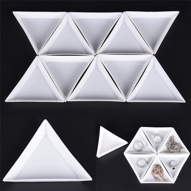 10PCS Equilateral Triangle Plate For Jewelry Beads StorageEnvironmentalPlastyuMA