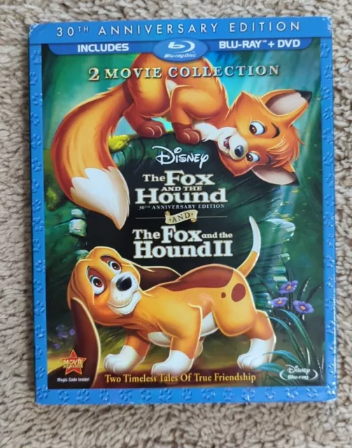 The Fox and the Hound/Fox and the Hound II (Blu-ray/DVD, 2011, 3-Disc Set, 30th