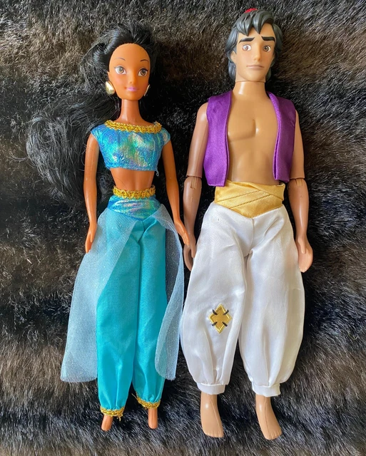 DISNEY ALADDIN AND Princess Jasmine Doll Set with Outfits £16.12 ...