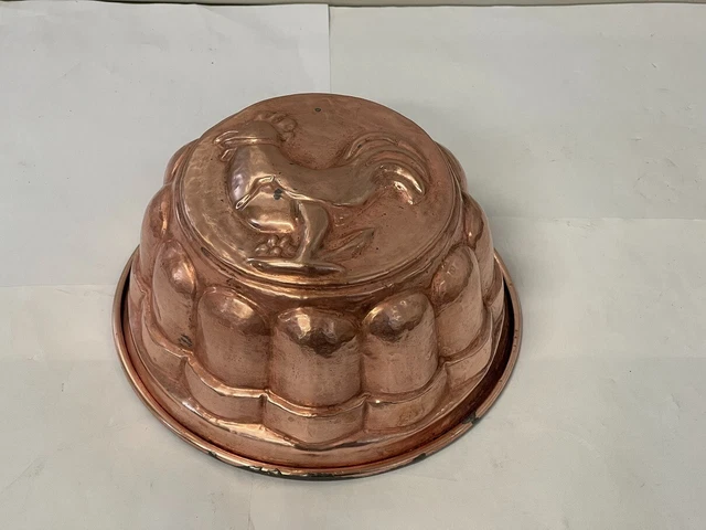 Ancien Moule à Glissière En Céramique Arnels - Modèle Coq 385 - Vintage