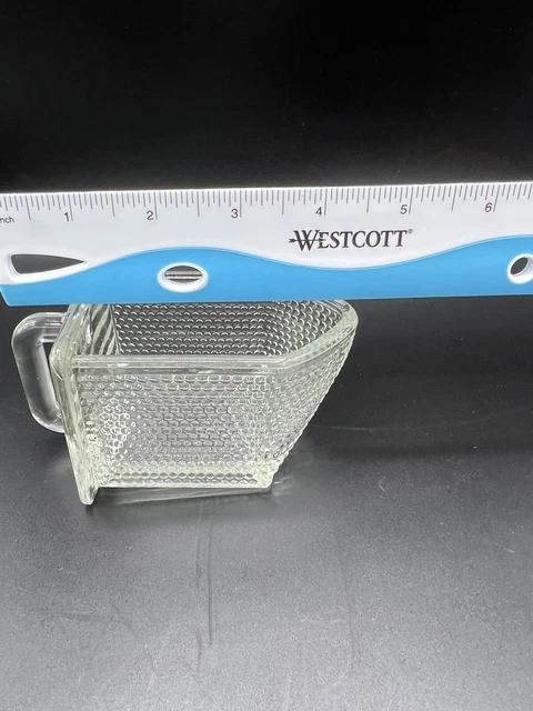 2 Gerrix Poncet Vintage Glass Scoops For Hoosier Cabinet Handled 1930’s 3C &2/3C 8