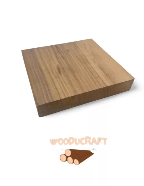 Walnut Hardwood Timber Offcuts DIY Hobby Woodworking Craft 223 X 214X 39mm