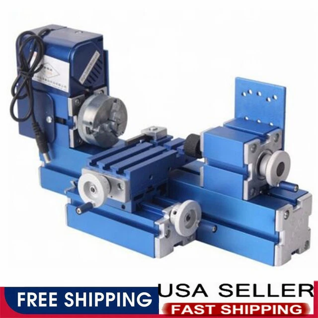 MINI METAL LATHE Machine CNC DIY Tool Benchtop Wood Lathe Woodworking