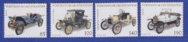 Liechtenstein 2012 Historische Automobile Oldtimer Mi.-Nr. 1639-42 **