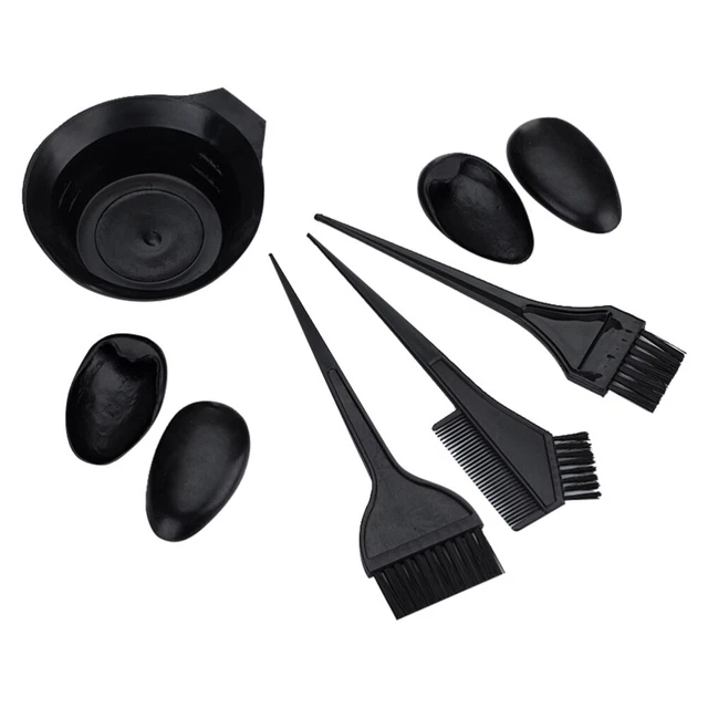 Kit de tazón para tintes para cabello color de cabello juego de pinceles negro