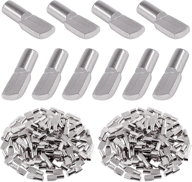 282.01.701 Spoon Shaped Nickel Shelf Pegs | Bag of 100