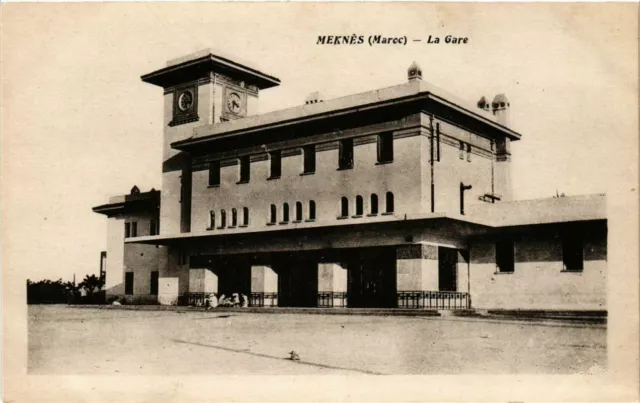 CPA AK MAROC MEKNES - La Gare (280860)