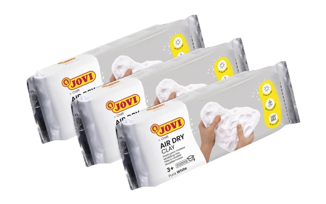 JOVI-KIT AIR DRY de 3 unités de 500 grammes - Pâte à modeler ...