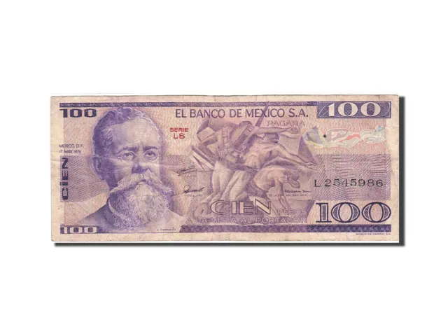 [#265481] Geldschein, Mexiko, 100 Pesos, 1978-1980, 1979-05-17, KM:68c, S
