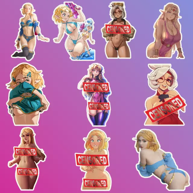 10 pcs  Sexy girls sticker, naked girls, mature content, hot sticker,size 3 inch