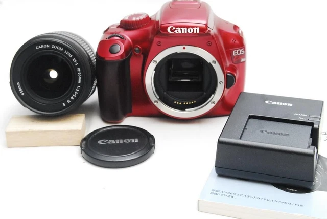 Canon EOS Kiss X50/EF-S 18-55mm (良品） Canon Digital SLR Camera EOS Kiss X50 Body Red KISSX50RE