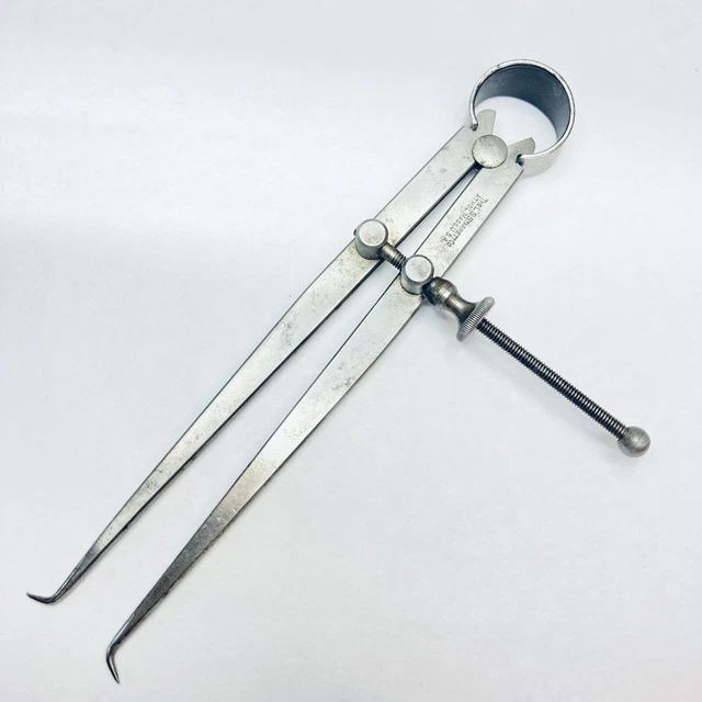 Starrett 73A-6 Yankee Inside Spring Caliper 6” w/Solid Nut Flat Leg - Machinist