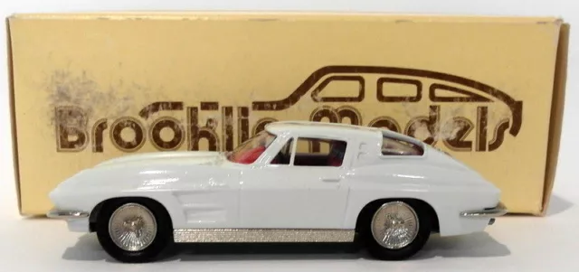 Brooklin 1/43 Scale BRK21 003  - 1963 Chevrolet Corvette Stingray Coupe White