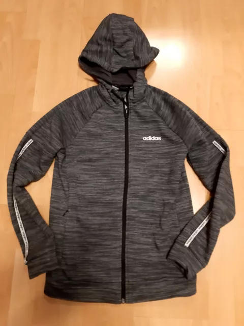 Damen Kapuzen / Sportjacke von Adidas Gr. XS, graumeliert 2