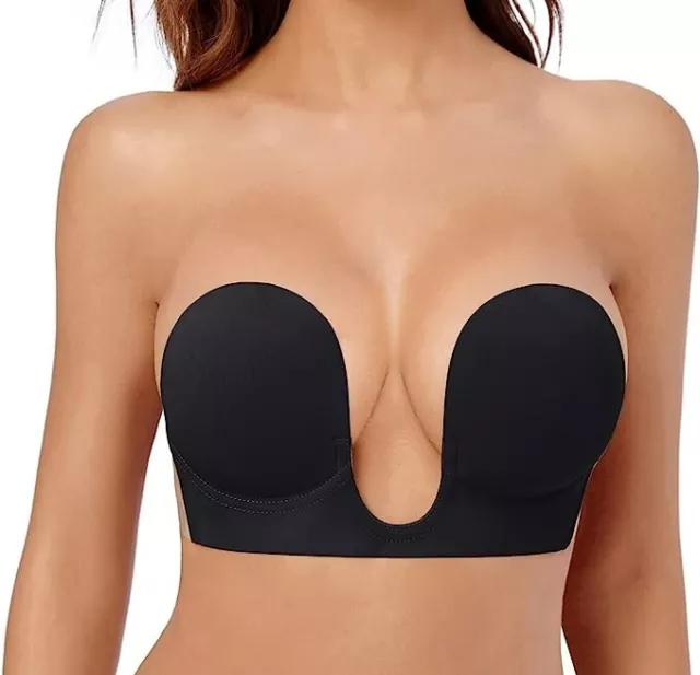 Weklea Reggiseno Invisibile, Senza Spalline Reggiseno,Push Up Copricapezzoli