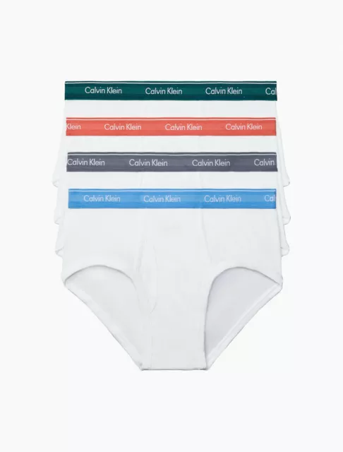 Calvin Klein Men's NB4000924 Cotton Classic Fit 4-Pack Brief White Size Small