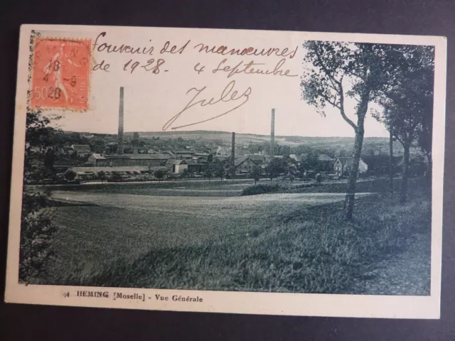 HEMING Moselle CPA 57 vue generale usine