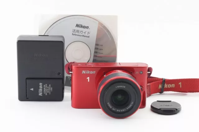 Nikon 1 J1 Rojo 10.1 Megapixel sin Espejo Single-Lens Cámara VR 10-30Mm Lente De