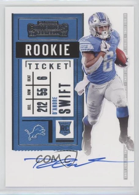 2020 Panini Contenders RPS D'Andre Swift #115.1 Rookie Auto RC