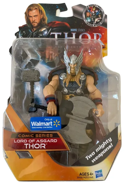 Thor Mighty Avenger Lord of Asgard Figure NEW Marvel Studios Movie Walmart 2011