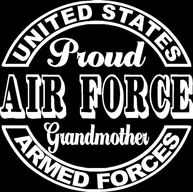 Proud Air Force Grandmother Seal Vinyl Car Window Decal Bumper Sticker US Seller