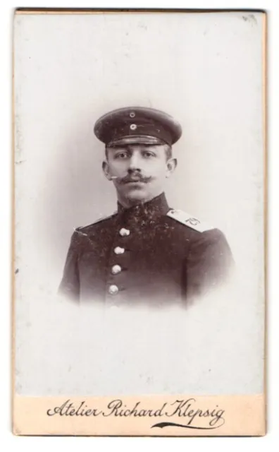 Fotografie Richard Klepsig, Hildesheim, Osterthor 7, Portrait Soldat in Uniform