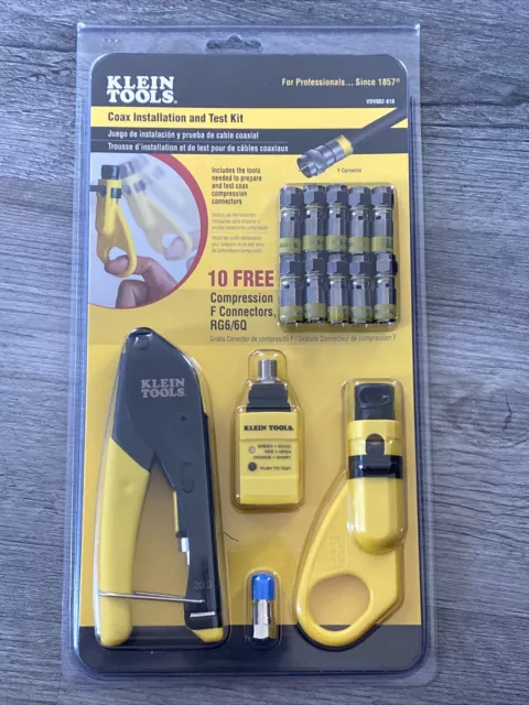 Klein Tools VDV002-818 Coax Cable Installation & Test Kit