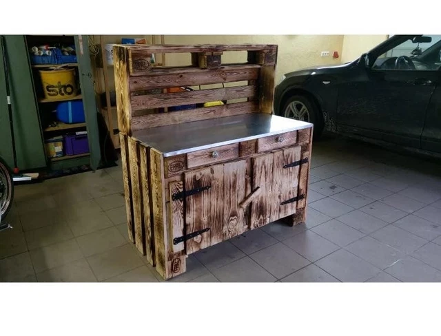 Grilltisch aus Europaletten