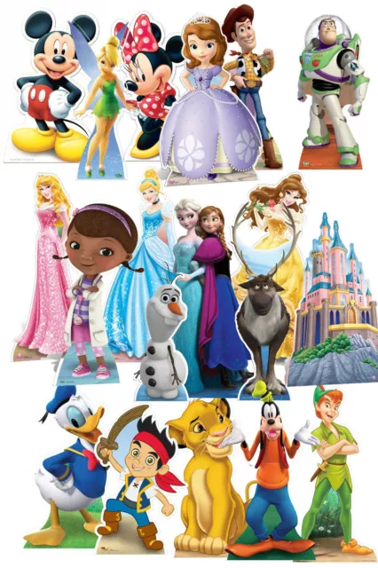 Disney Cartón X Recortado Decoraciones Tamaño Natural Standees Figura Personajes