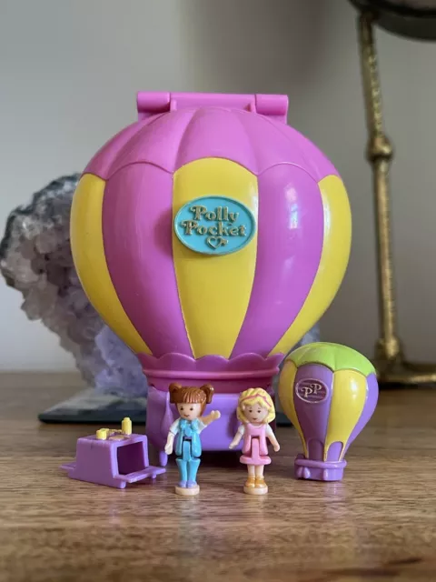 Rare Bluebird Vintage Polly pocket 1997 Polly’s Up Up and Away Playset, 100%