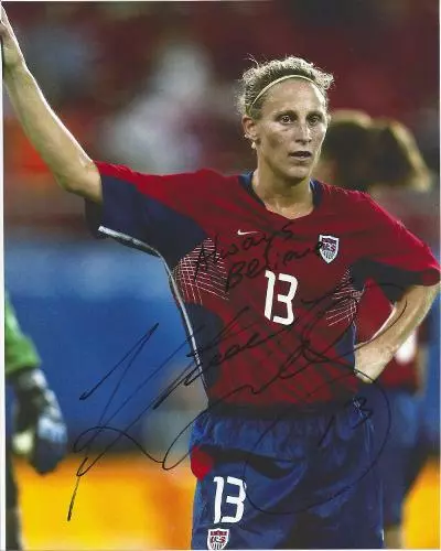 KRISTINE LILLY Signed 8.5 x 11 Photo Signed REPRINT Soccer TEAM USA Free Ship