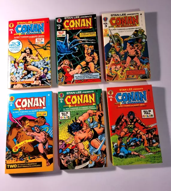 Stan Lee Presents Conan The Barbarian  Vol. 1,2,3,4,5,6 Marvel Comics Group( PB)