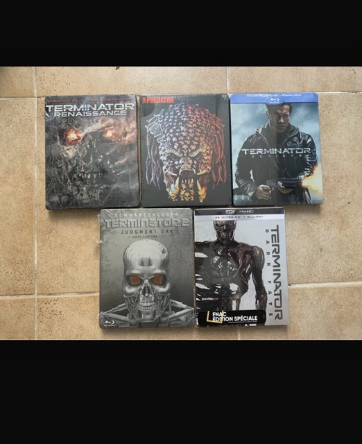 Lot de 5 steelbook blu ray terminator predator