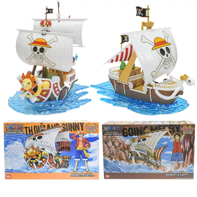 Anime One Piece Going Merry pirate ship assembled model PVC Action