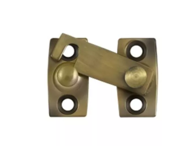 Shutter Bar Door Latch Solid Brass 1-1/8 Inch in 8 Finishes by Deltana