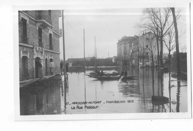 94 Maisons Alfort  Inondation 1910   La Rue Pasteur