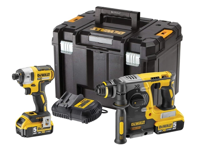 DeWALT DCK2532P2 Twinpack Trapano SDS brushless e a percussione 2 batterie da 5,0 Ah